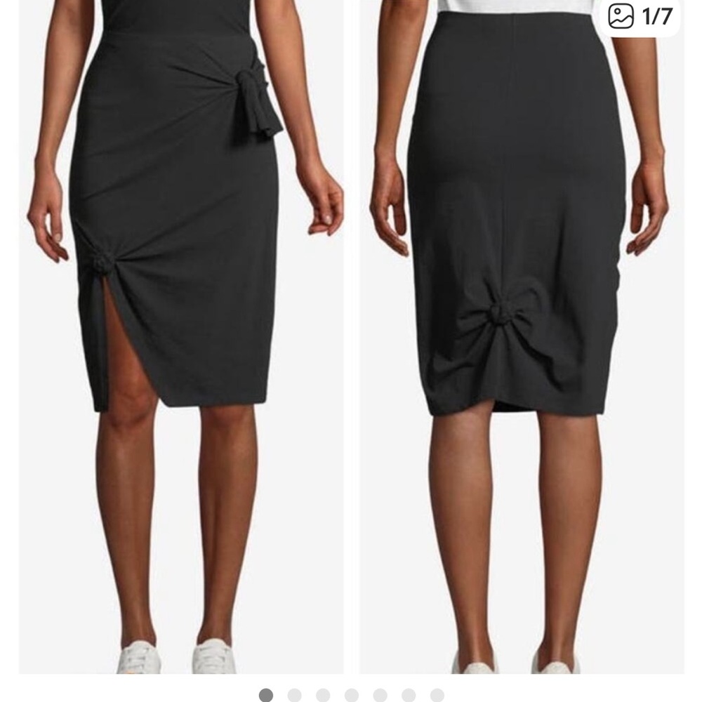 HELMUT LANG A-LINE KNOT SKIRT NWOT SIZE MEDIUM BLACK